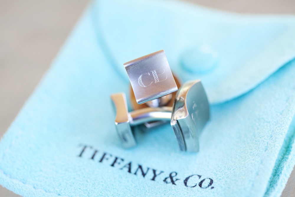 Personalized wedding cufflinks