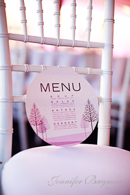 Circle menu cards