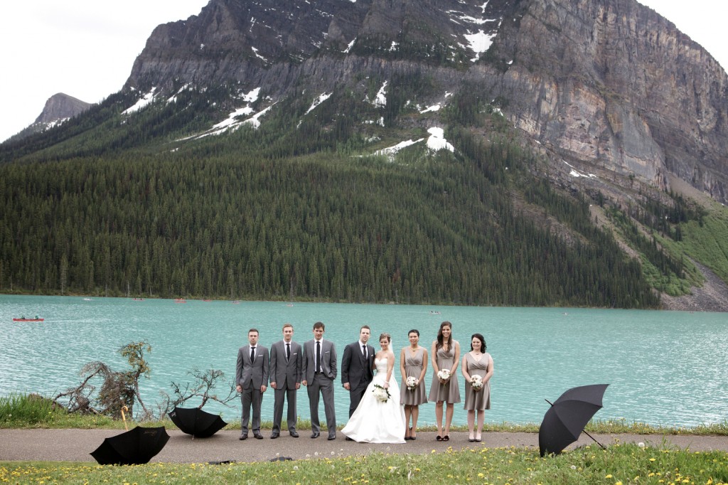 Grey and White Wedding Party 