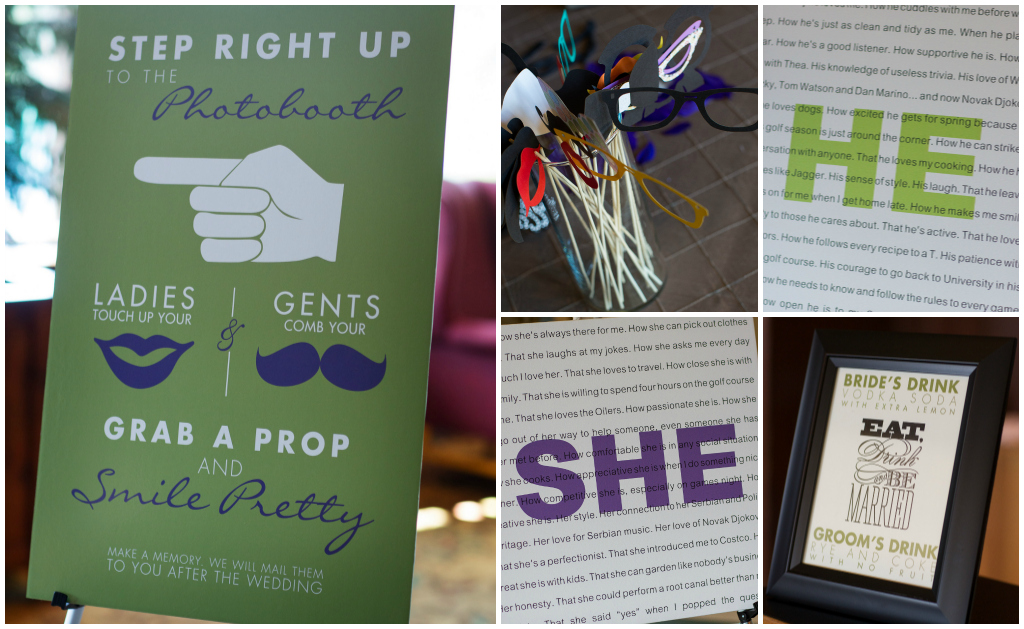 His and Hers Vows, Props for Photobooth