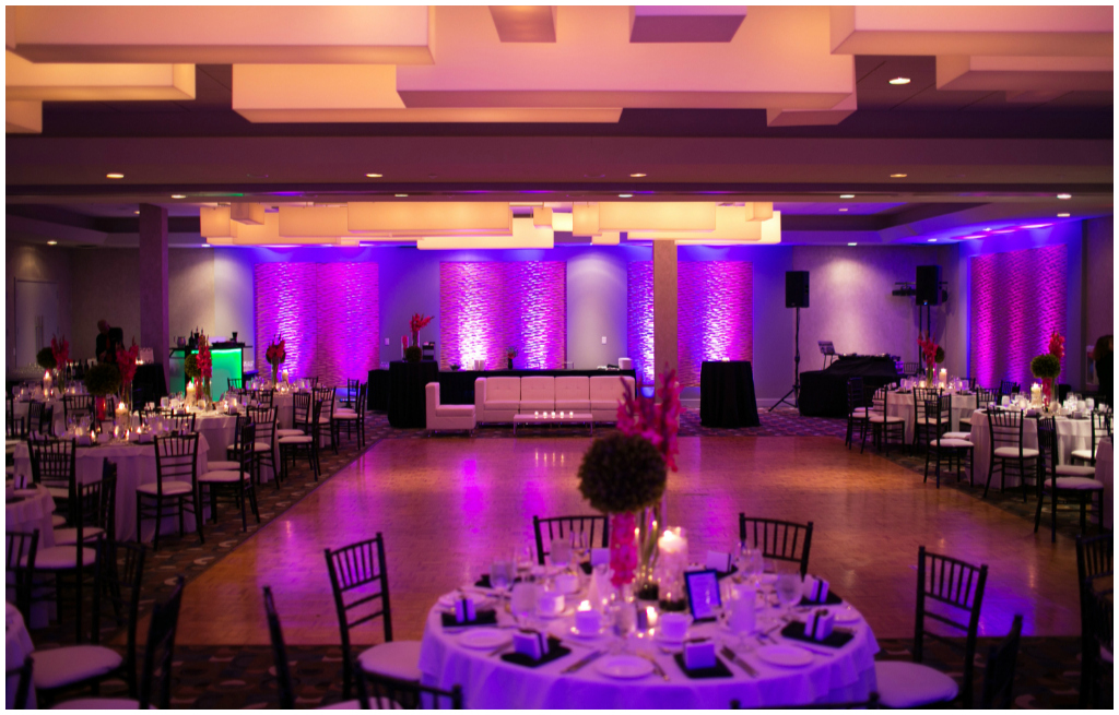 Purple Uplighting Wedding, 