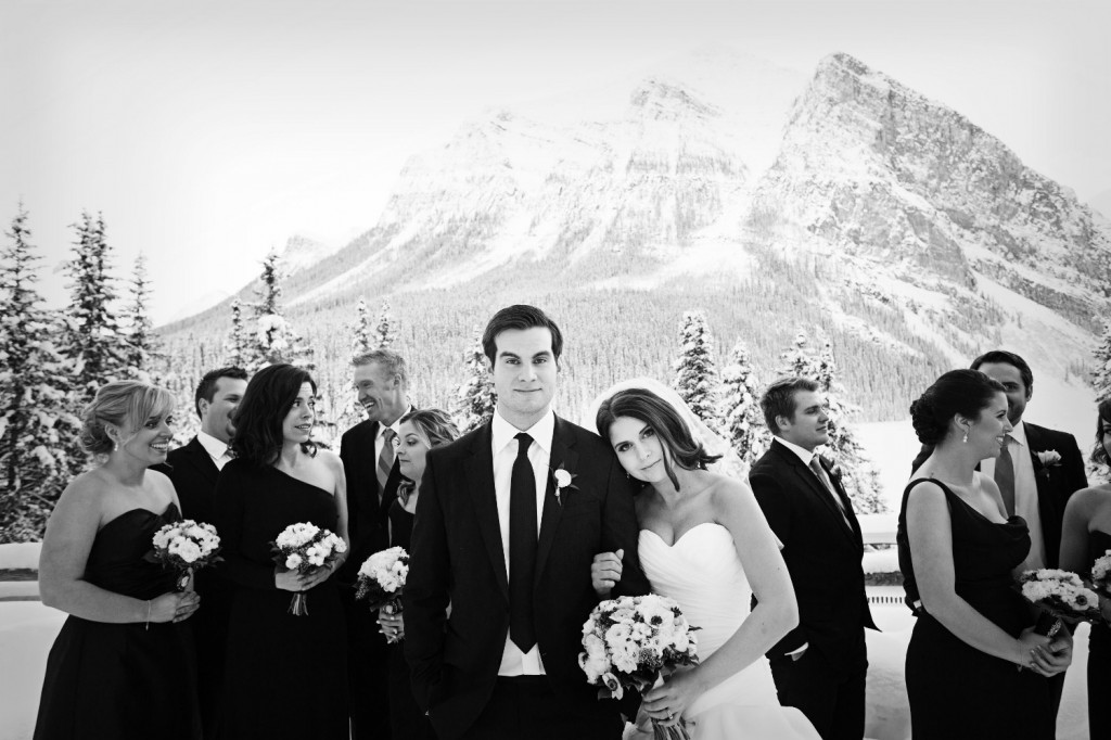 Lake Louise Bridal Party Photos