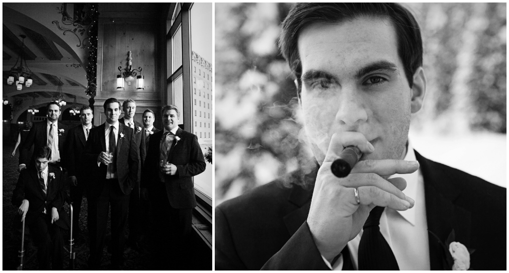 Groom with Cigar