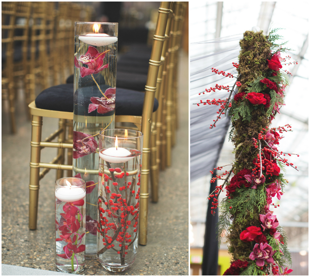 Gold Chiavari Chairs with Black Pads