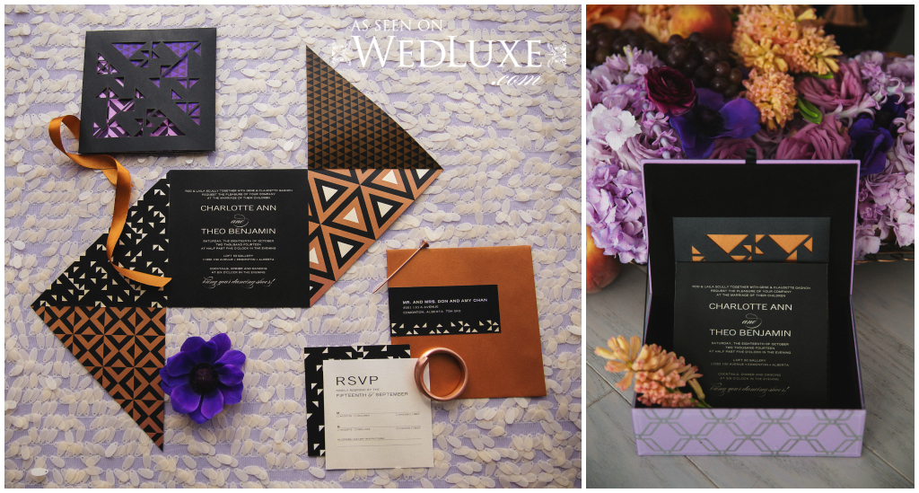 Geometric Wedding Invitation