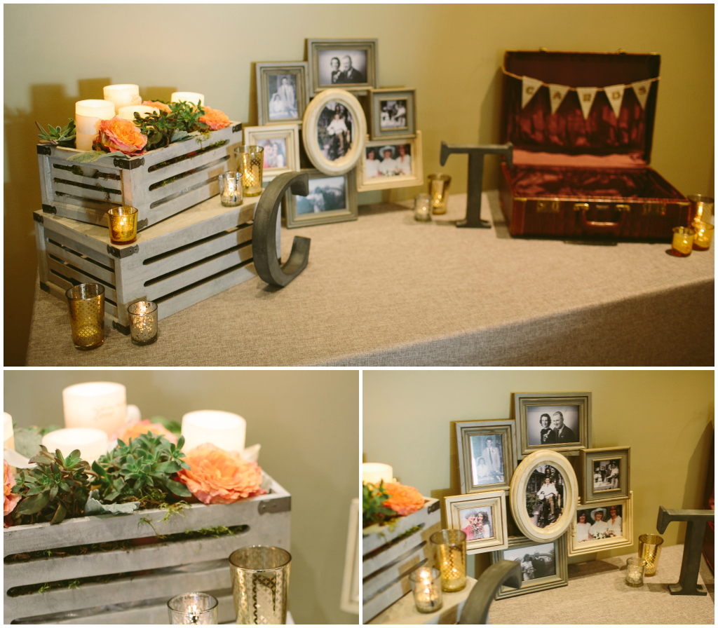 Canmore Winter Wedding Planner, Rustic Card Table