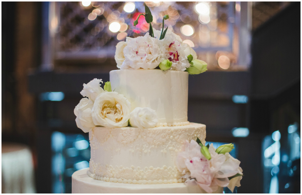 Edmonton Classic White Wedding Cake