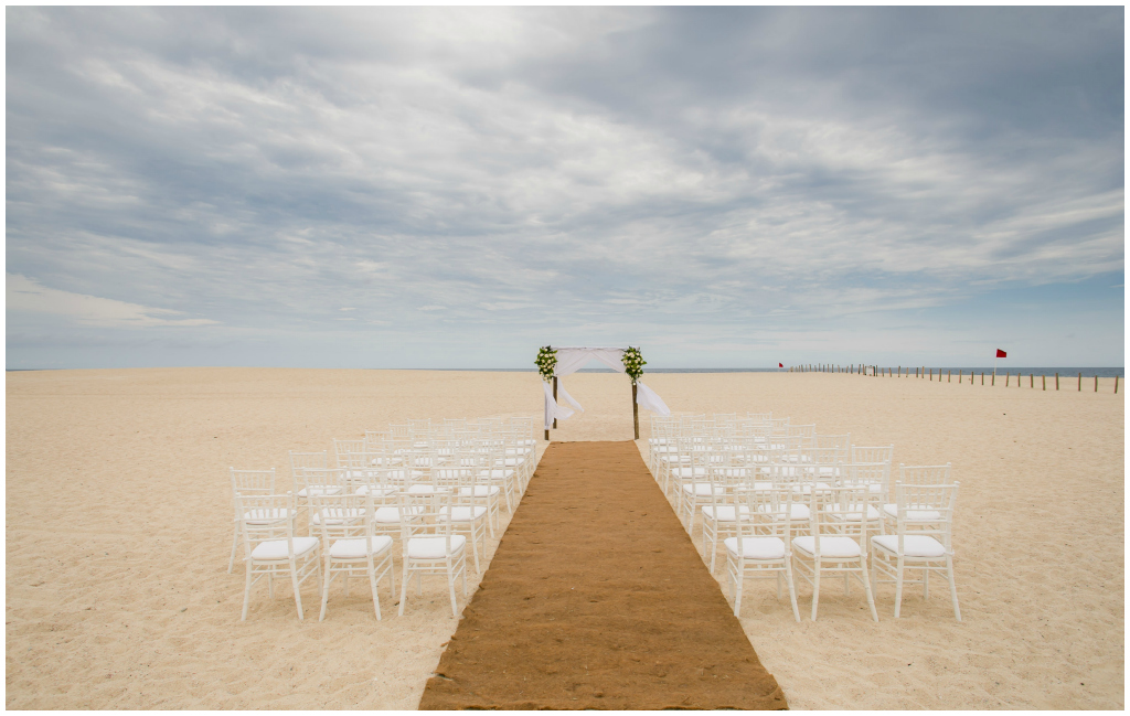 Los Cabos Beach Wedding, White Chiavari Chairs