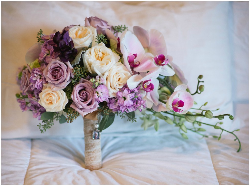 Soft purples and Ivory Bridal Bouquet