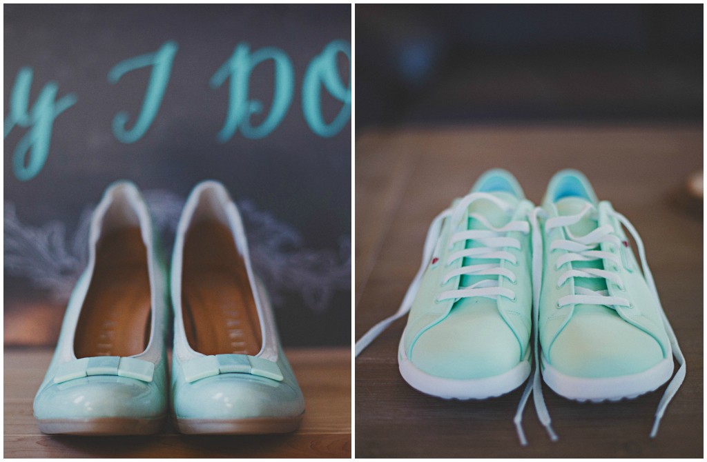 Shades of Blue Bridal Shoes