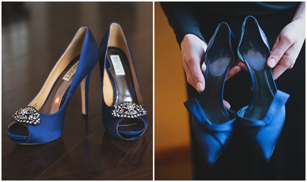 Blue Giorgio Armani Bridal Heels