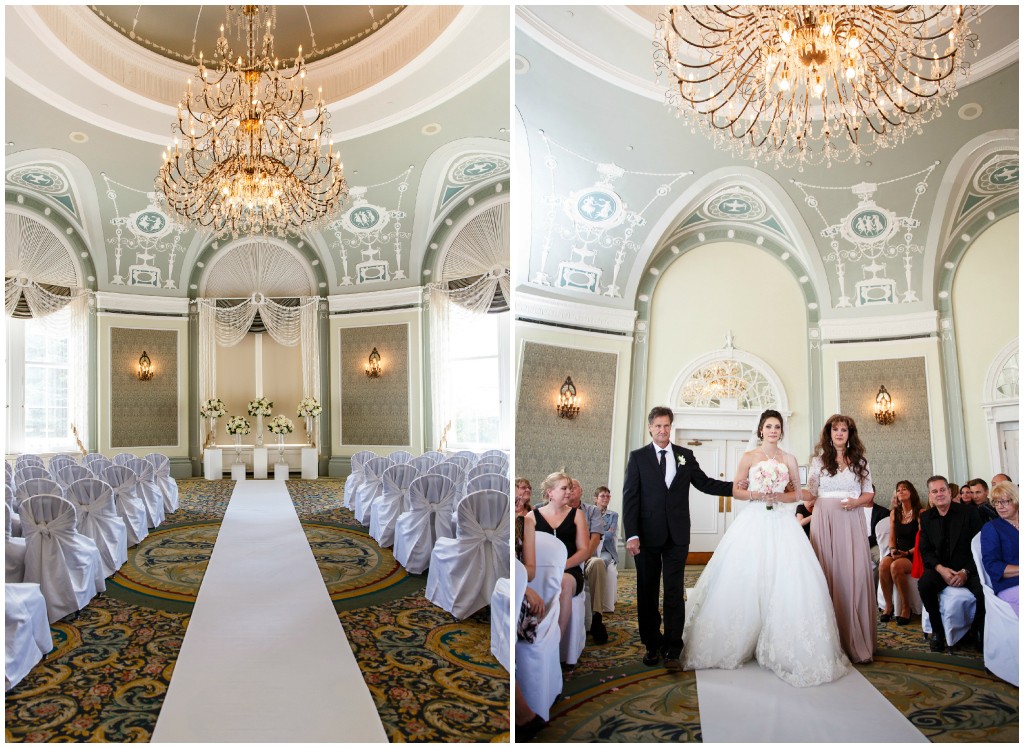 The Fairmont Hotel MacDonald Wedgwood Wedding Ceremony