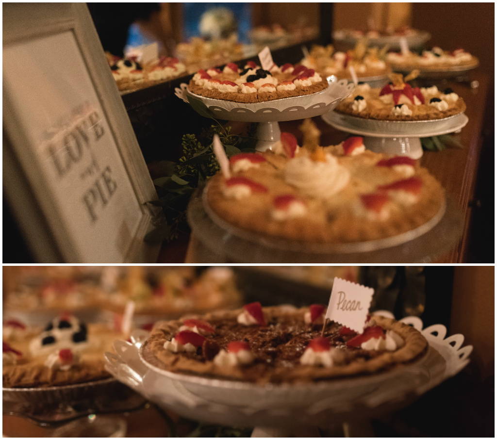 Wedding Pie Table