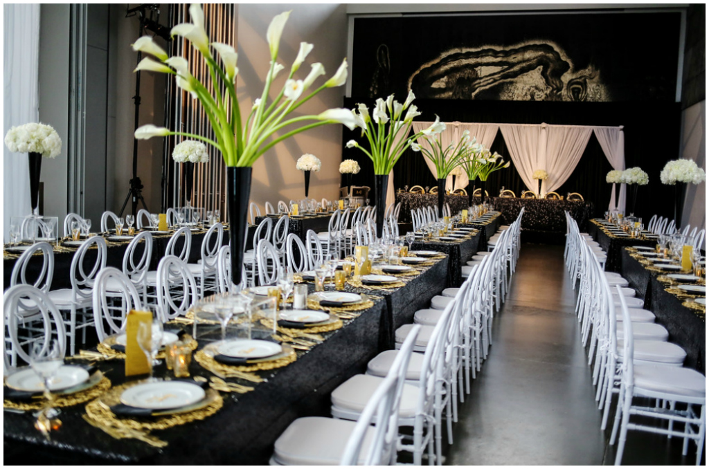 Modern Edmonton Wedding Reception