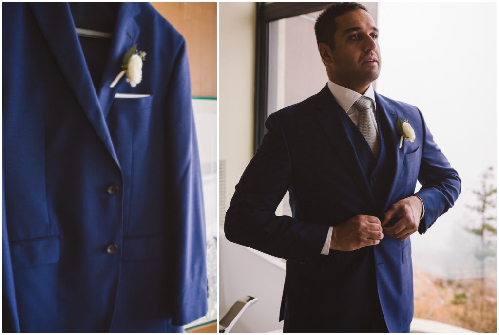 Navy Groom's Suit