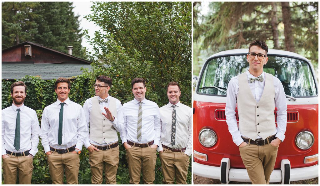 Red Volkswagen Van Wedding