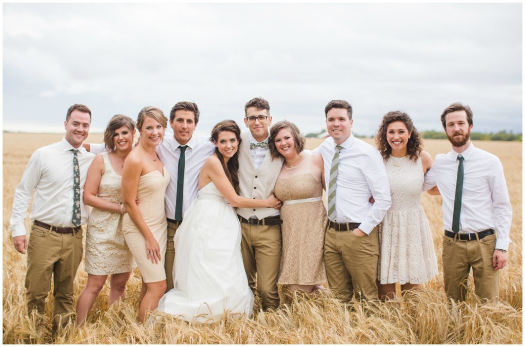 Wheat Field Wedding Photos