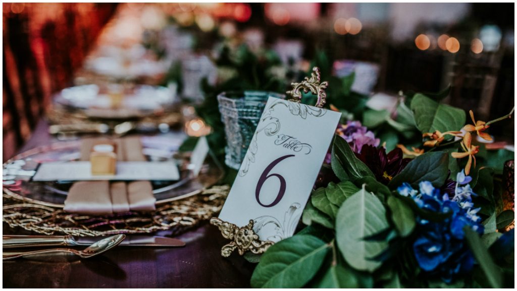 Elegant Table Settings and Table Numbers