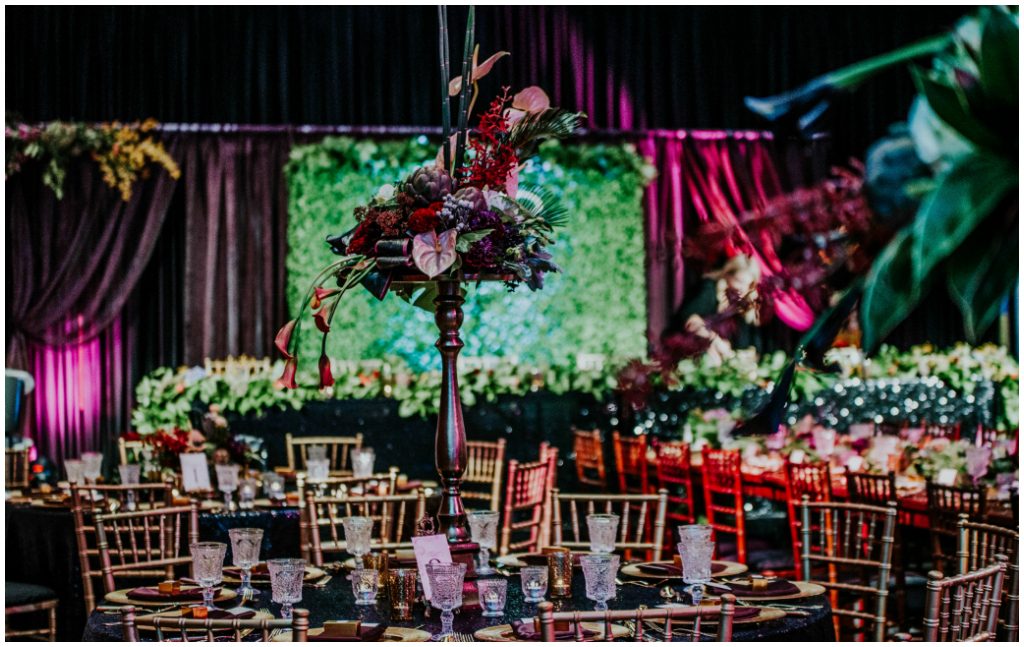 Tall Modern Wedding Centrepieces 