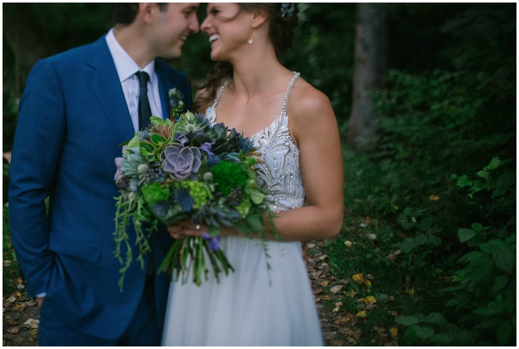 Navy and Green Summer Wedding