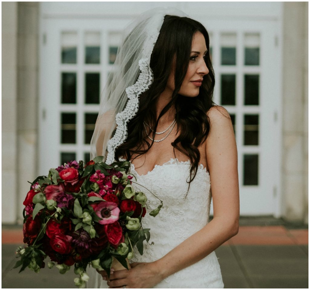 Edmonton Luxurious Burgundy and Red Bridal Bouquet