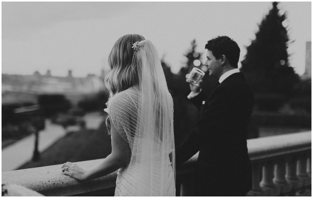 Edmonton overlooking the River Valley Wedding Photos