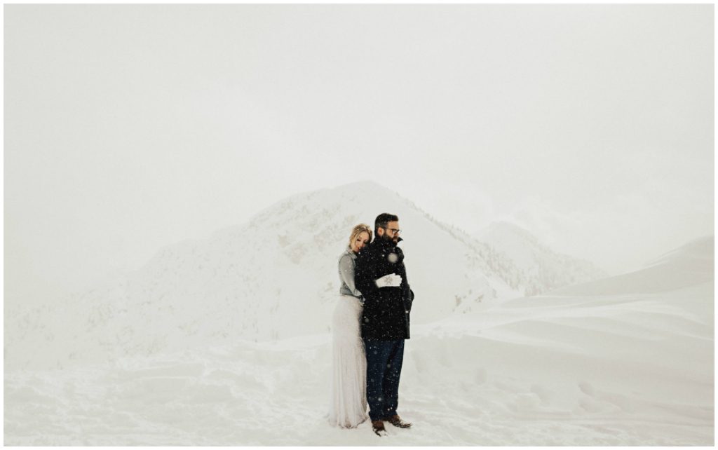 Mountain Winter Wedding Photos