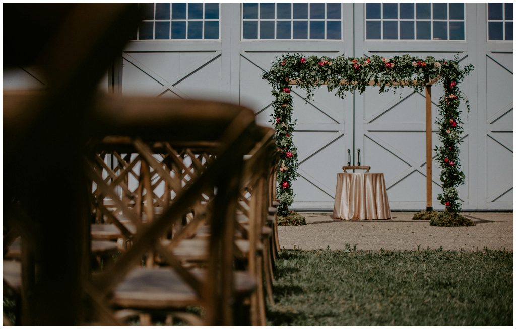 Greenery and Floral Wedding Arch