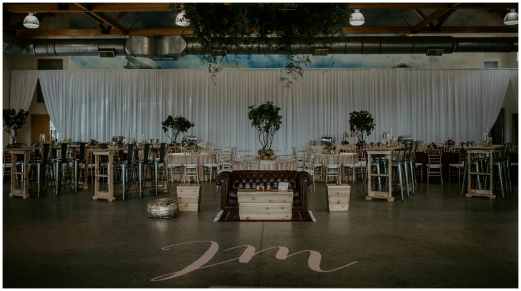 Wedding Dancefloor Initials Decal