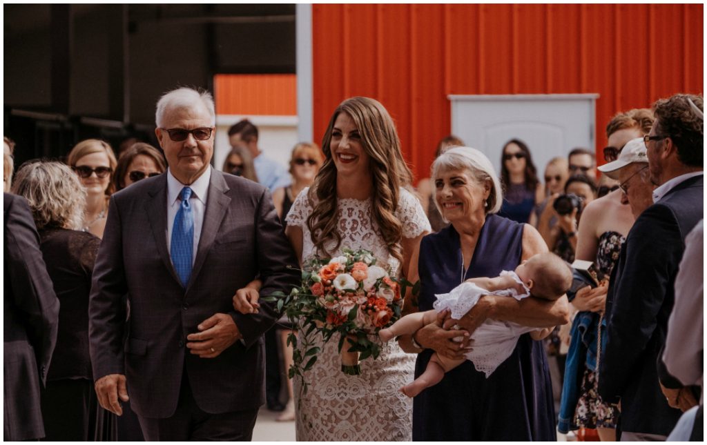 Rural Outdoor Wedding Ceremony Alberta