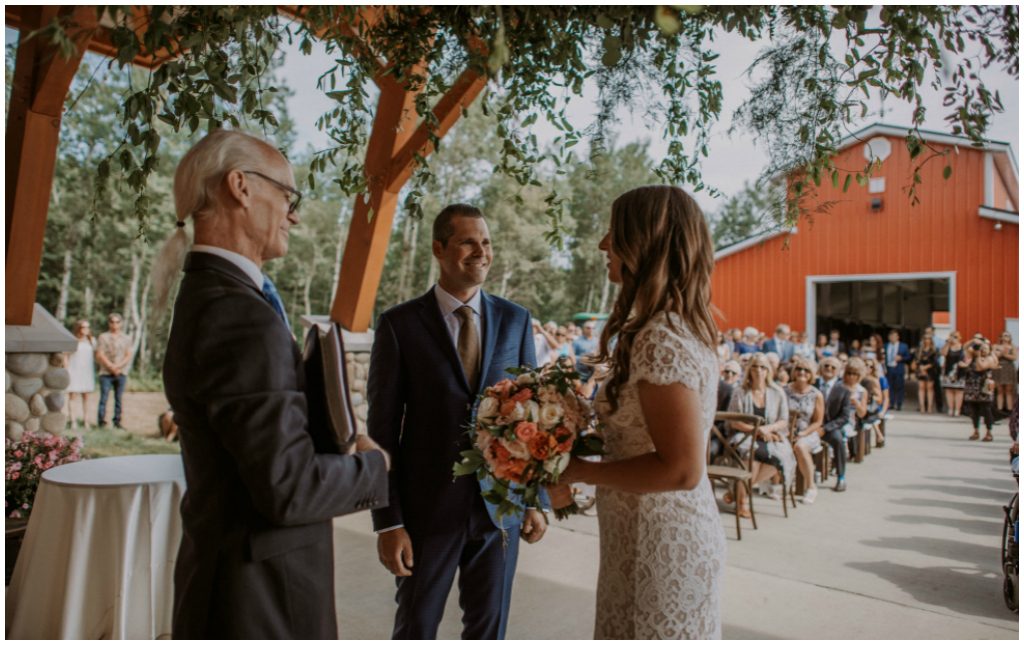 Edmonton Wedding Officiant Robert Ligertwood, Jennifer Bergman Wedding Day Management