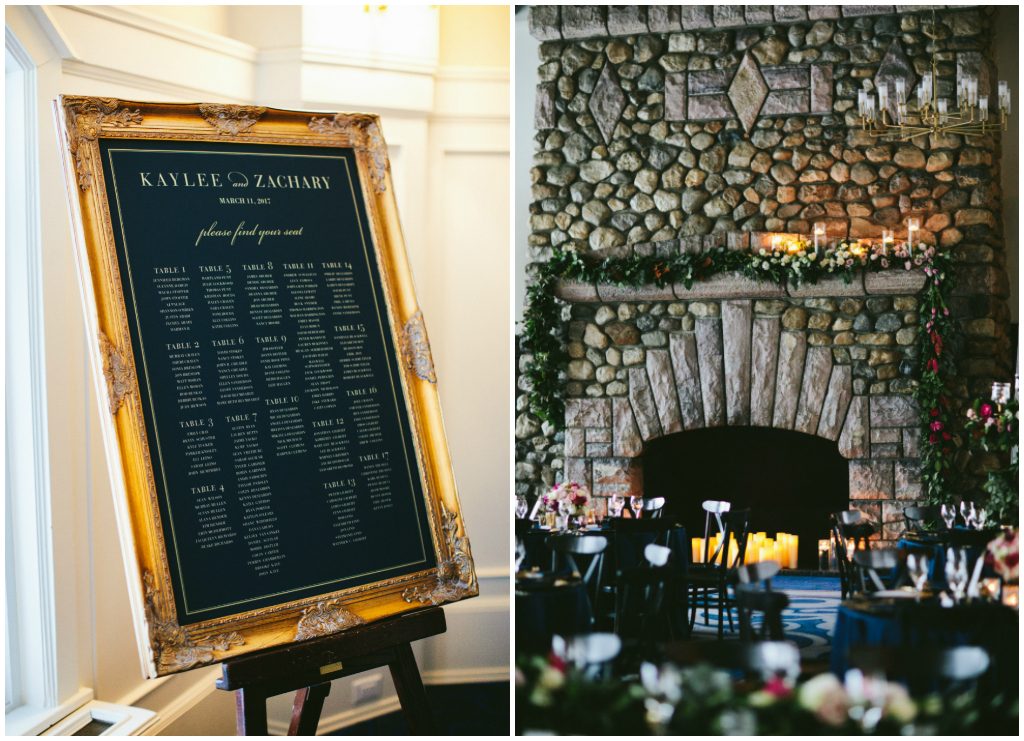 Victoria Ballroom Wedding Fireplace Details