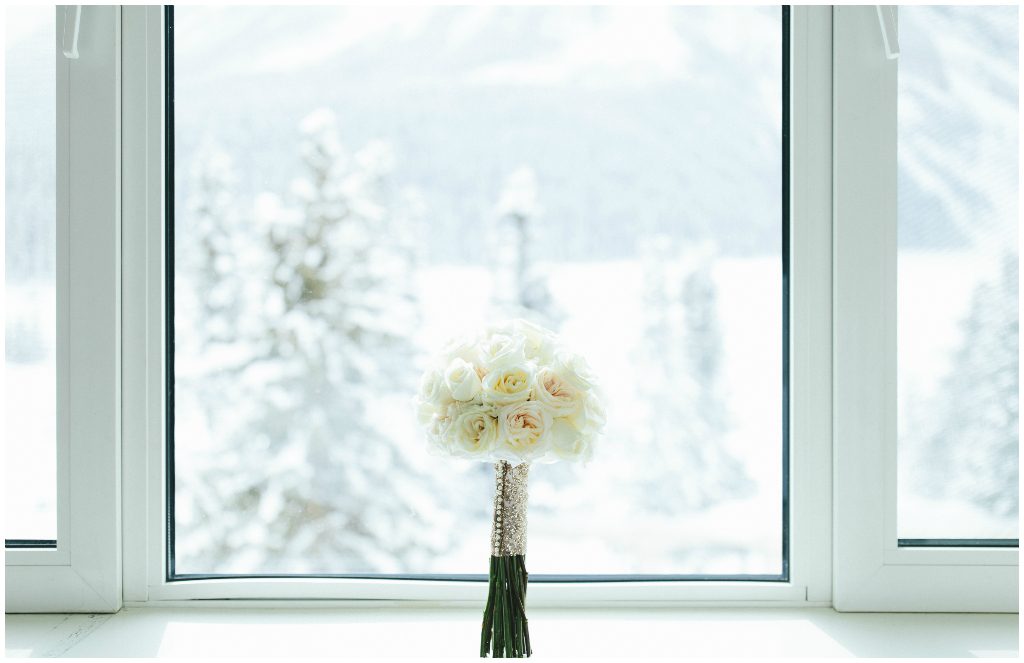 All White Classic Bridal Bouquet Edmonton, faBLOOMosity Floral Atelier