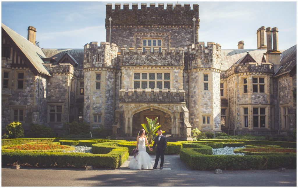 Luxe Garden Castle Wedding Victoria British Columbia 