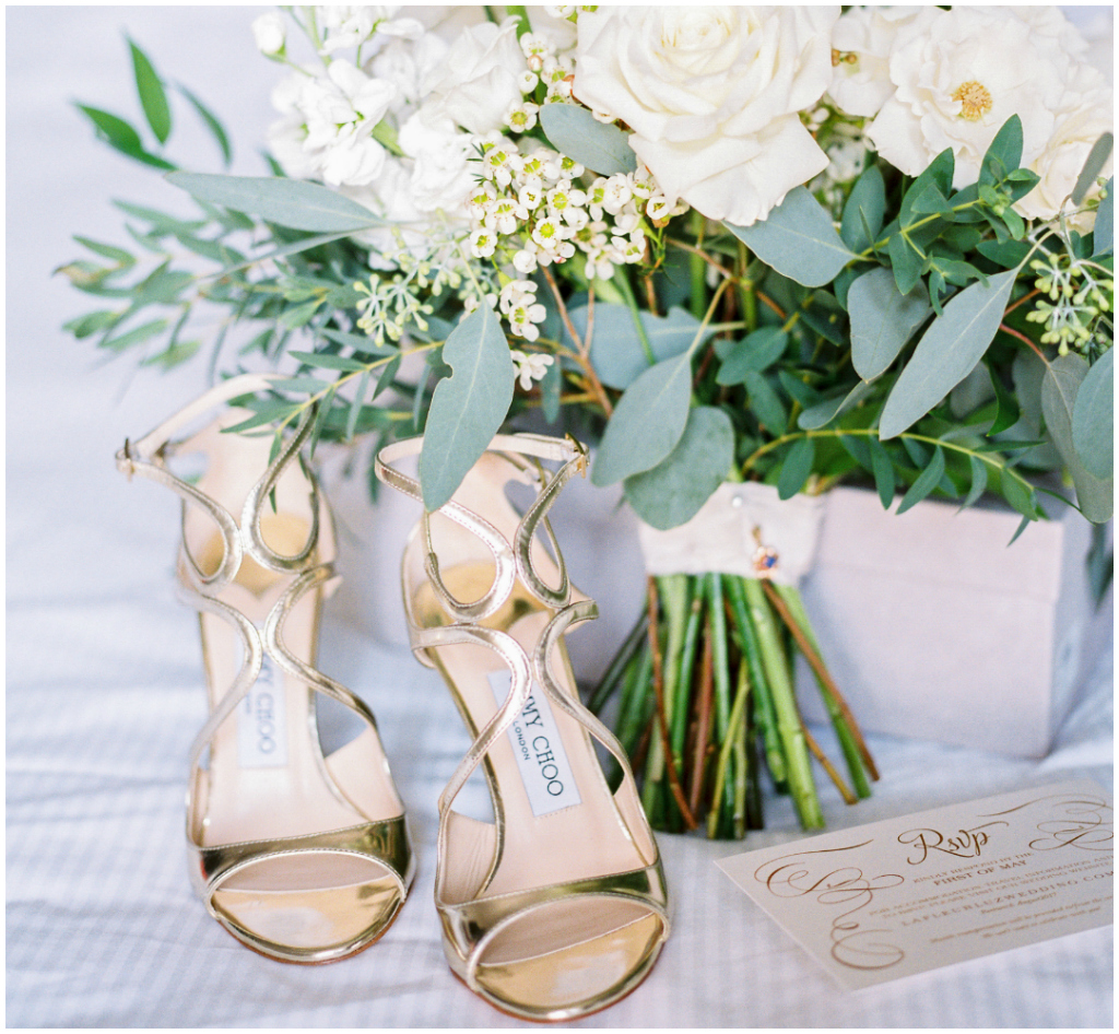 Gold Wedding Heels, Jimmy Choo Bridal Details