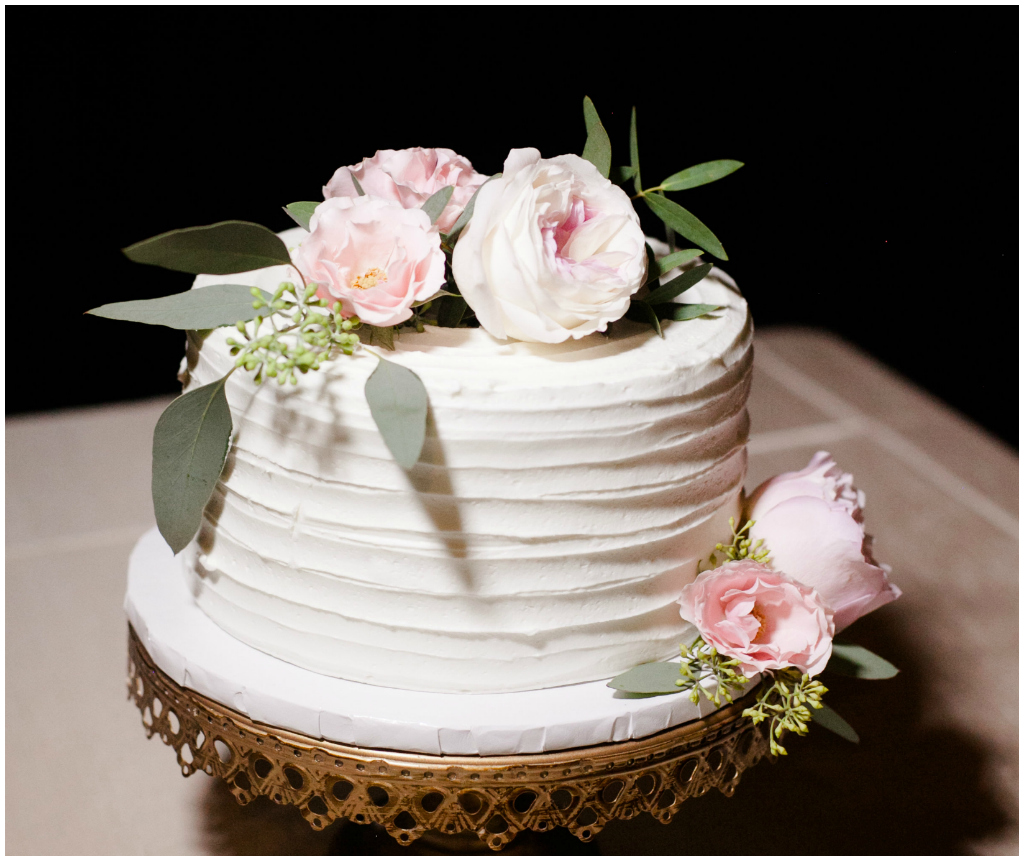 Classic White Buttercream Wedding Cake