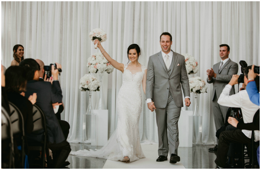 All White Edmonton Winspear Wedding