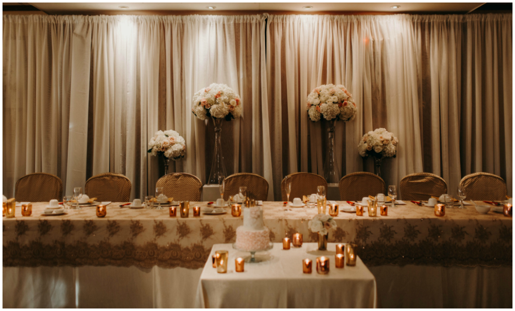 Shades of Pink and Gold Wedding