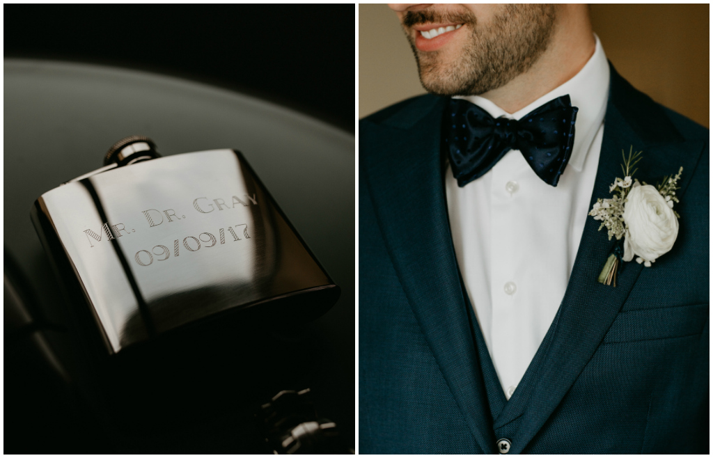 Engraved Wedding Flask