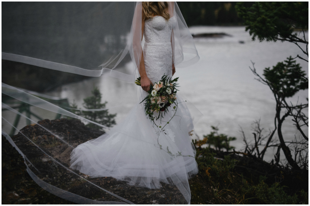 jasper alberta mountain bride photos