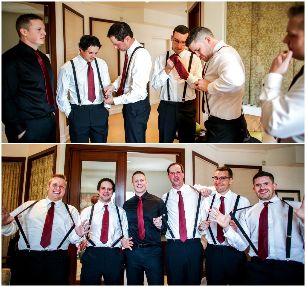 Burgundy Groomsmen Details