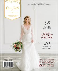 Fall Winter 2018 Confetti Magazine Feature, Jennifer Bergman Weddings in Confetti Magazine