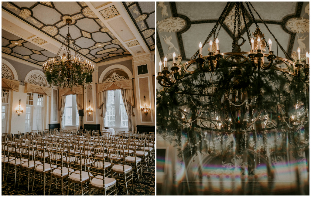 Elegant Empire Ballroom Wedding Ceremony