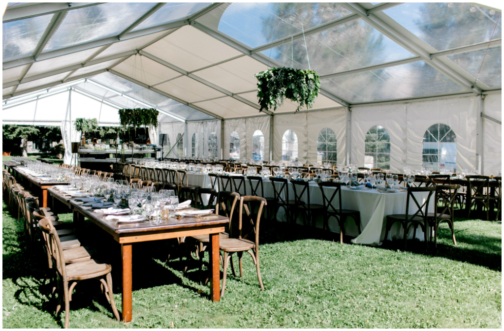 Outdoor Tent Wedding Banff Alberta Canadian Rockies