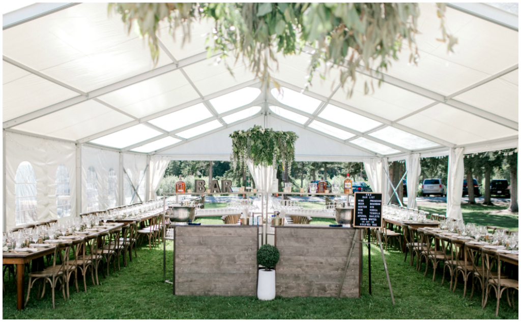 Outdoor Tent Wedding Banff Alberta Canadian Rockies