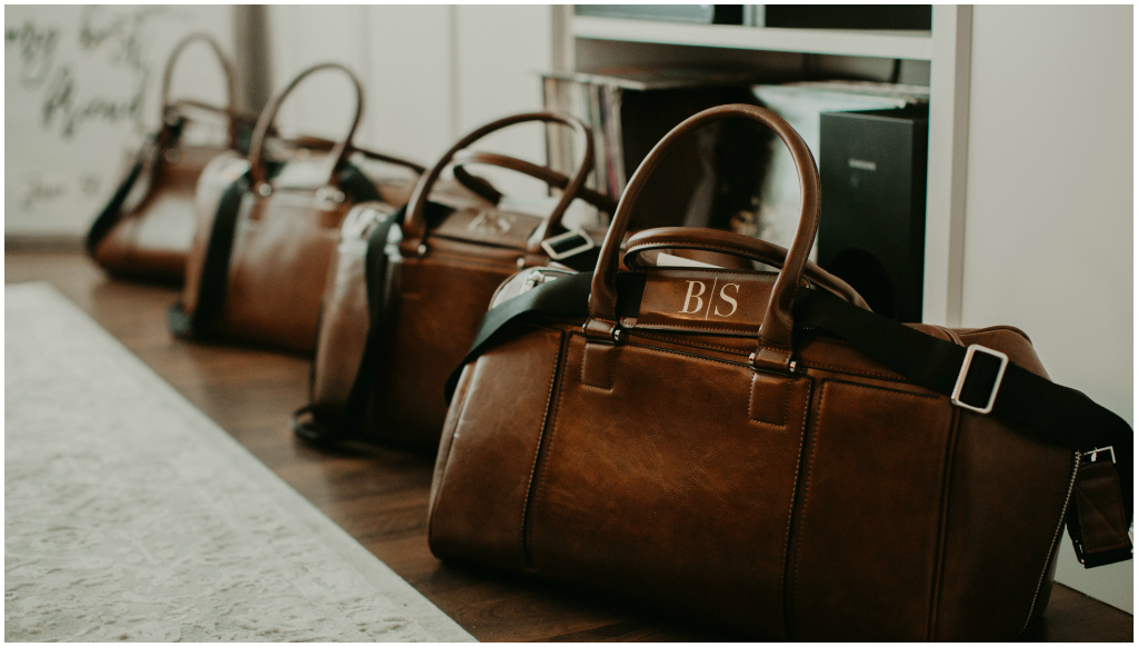 Groomsmen details, Weekend bags