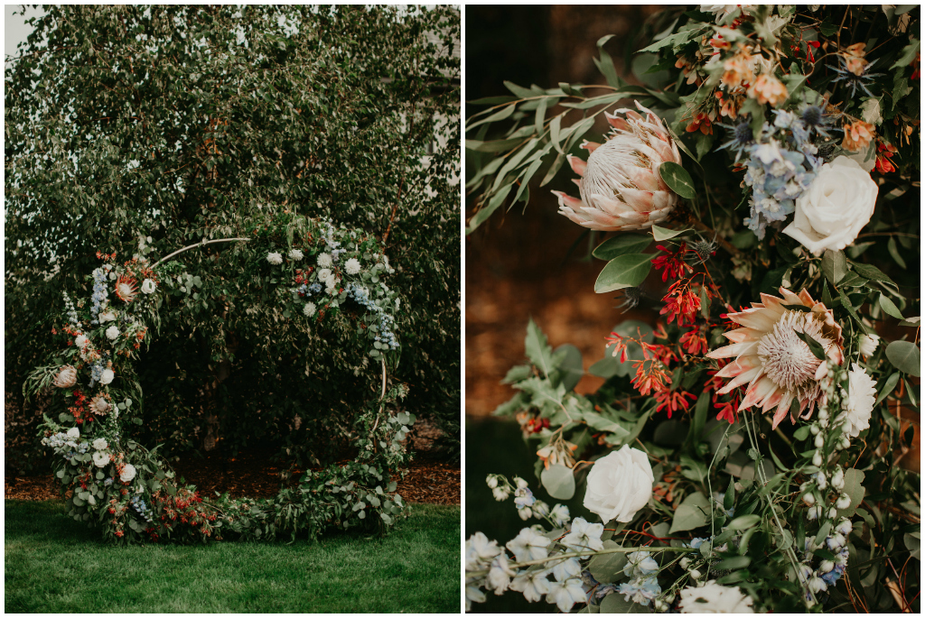 Modern Circle Wedding Arch