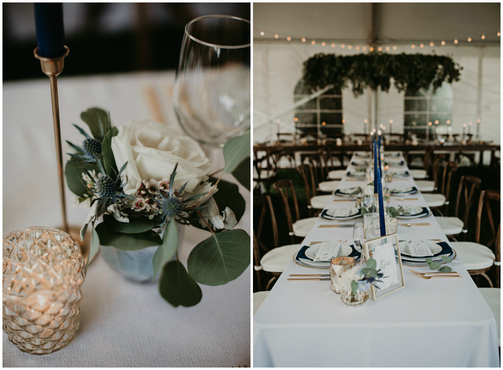 Mercury Candle and Blue Thistle, Fabloomosity Florals