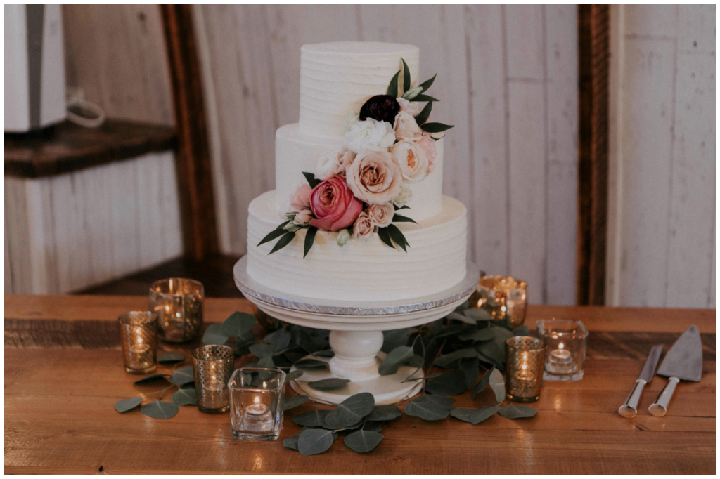 3 Tiered Buttercream Wedding Cake