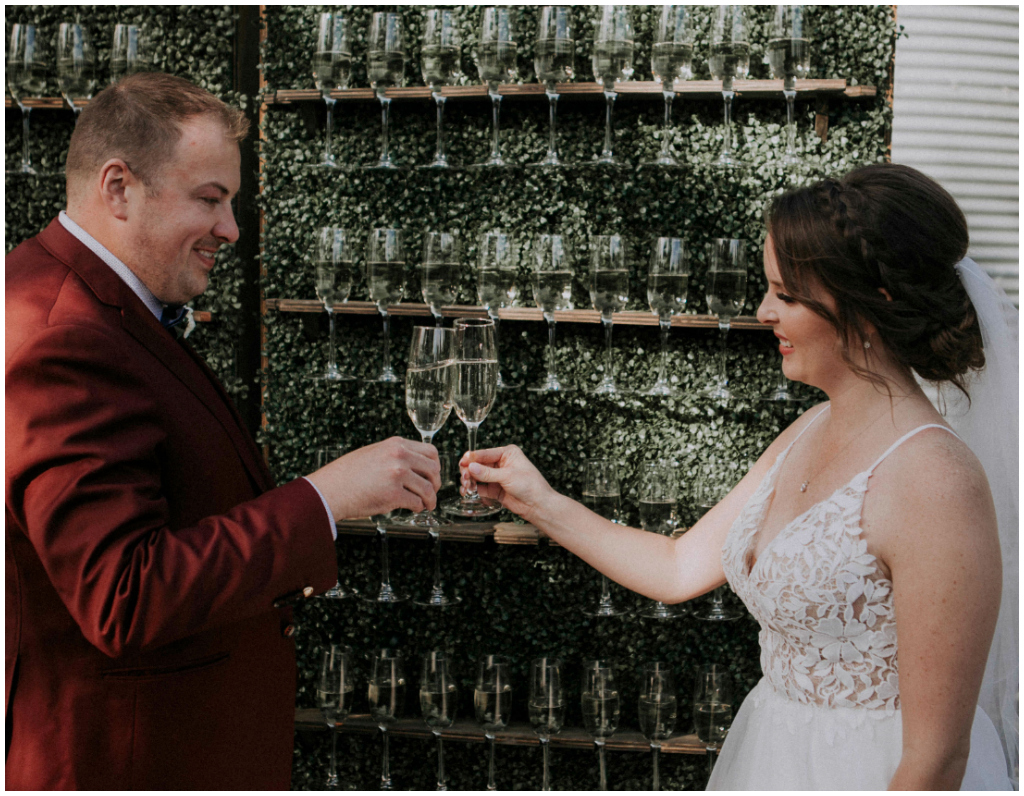 Wedding Champagne Wall